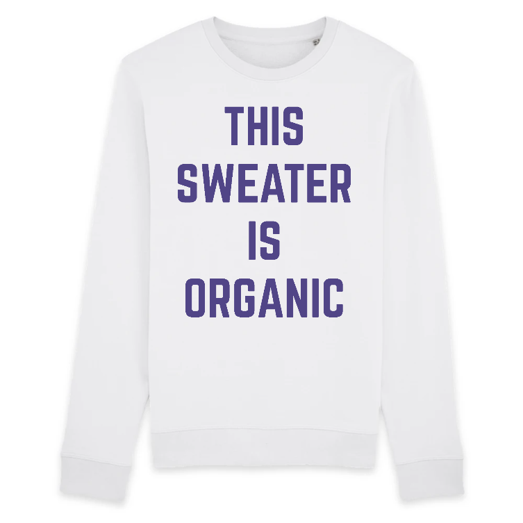 organic white sweater