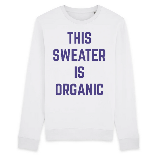 organic white sweater