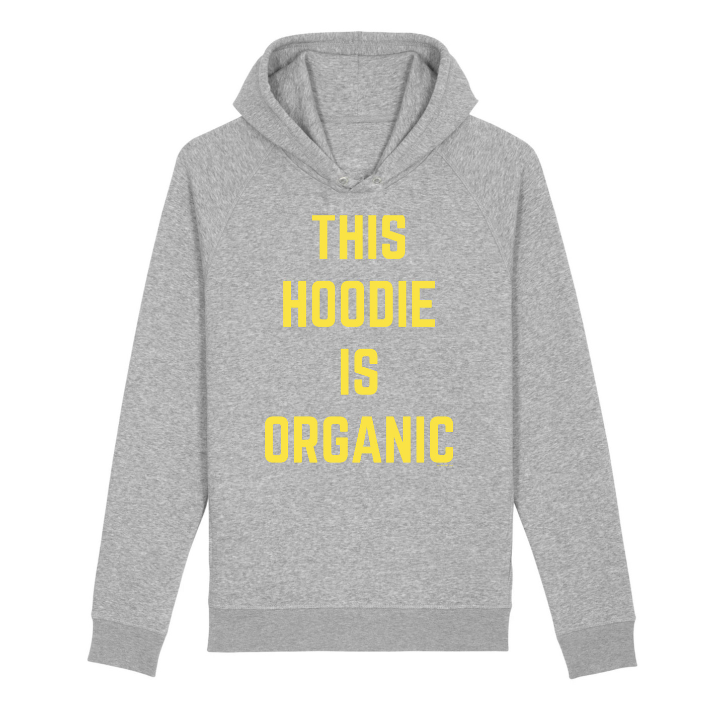 Organic statement hoodie grey