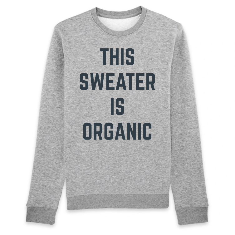 grey organic sweater sweatshirt