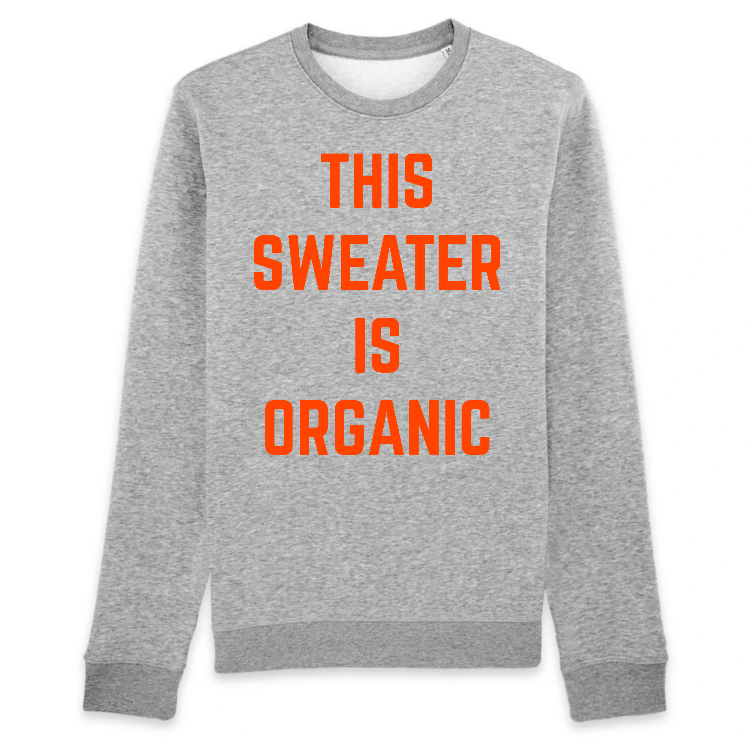 Organic crewneck sweatshirt