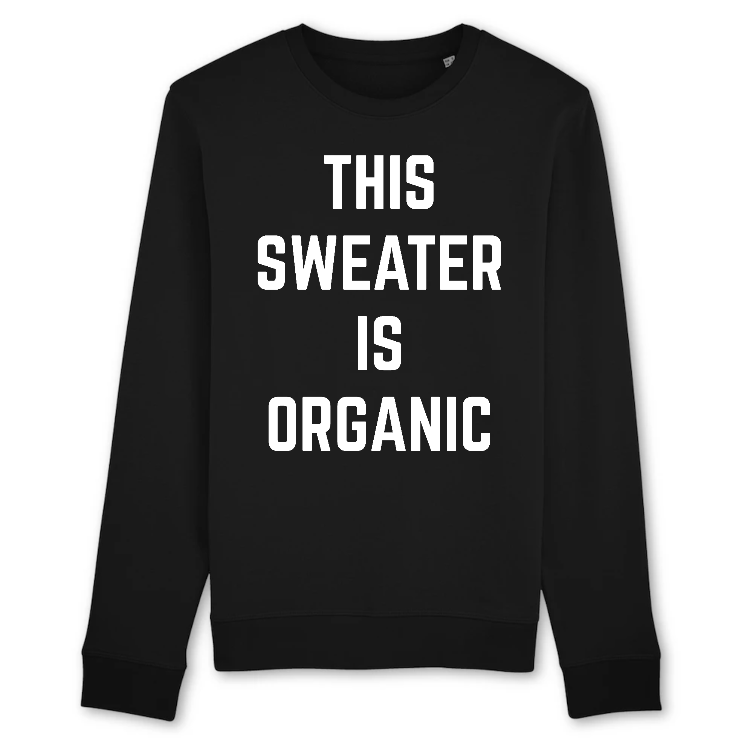 black organic sweater sweatshirt