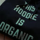 Organic statement hoodie black