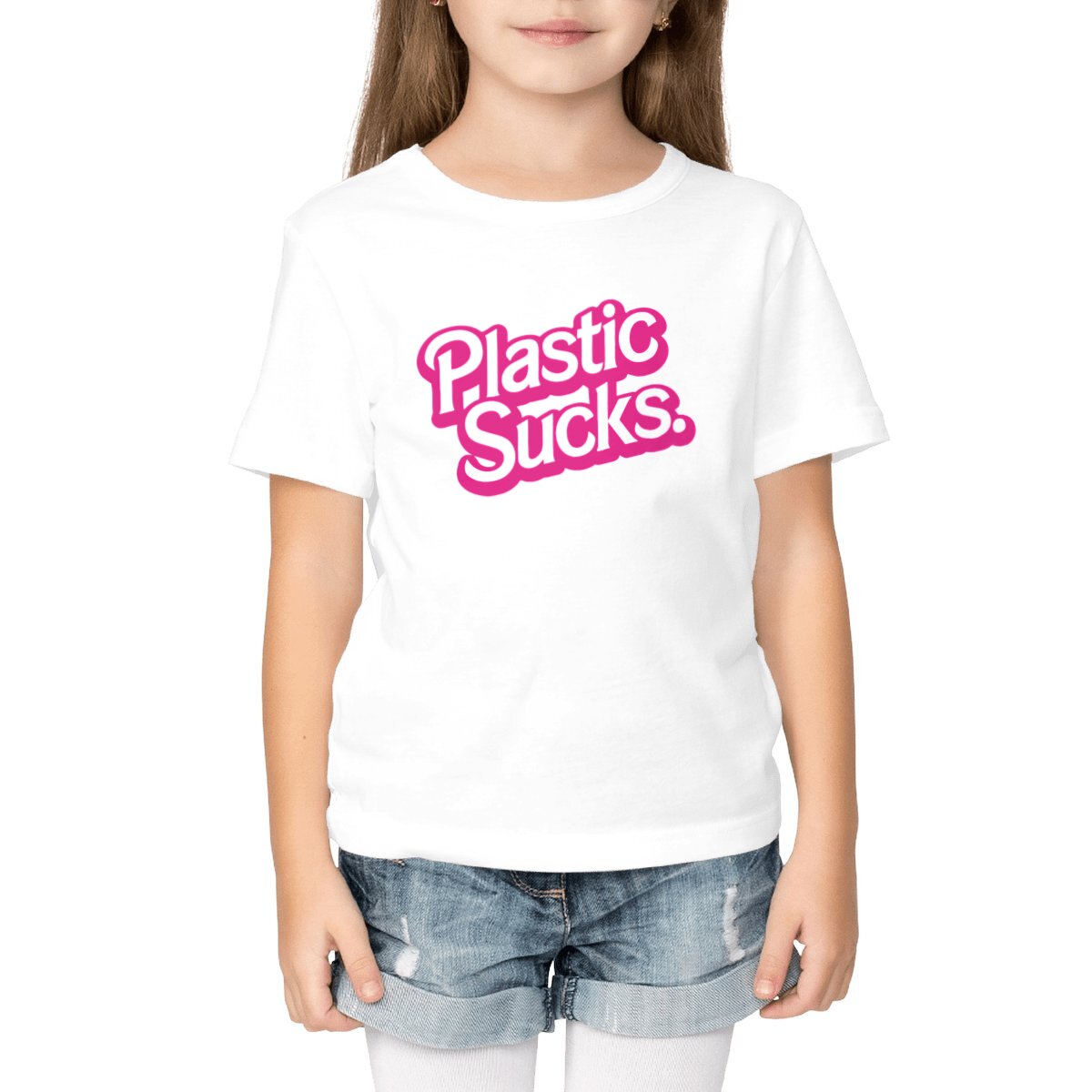 Plastic sucks barbie kids t-shirt